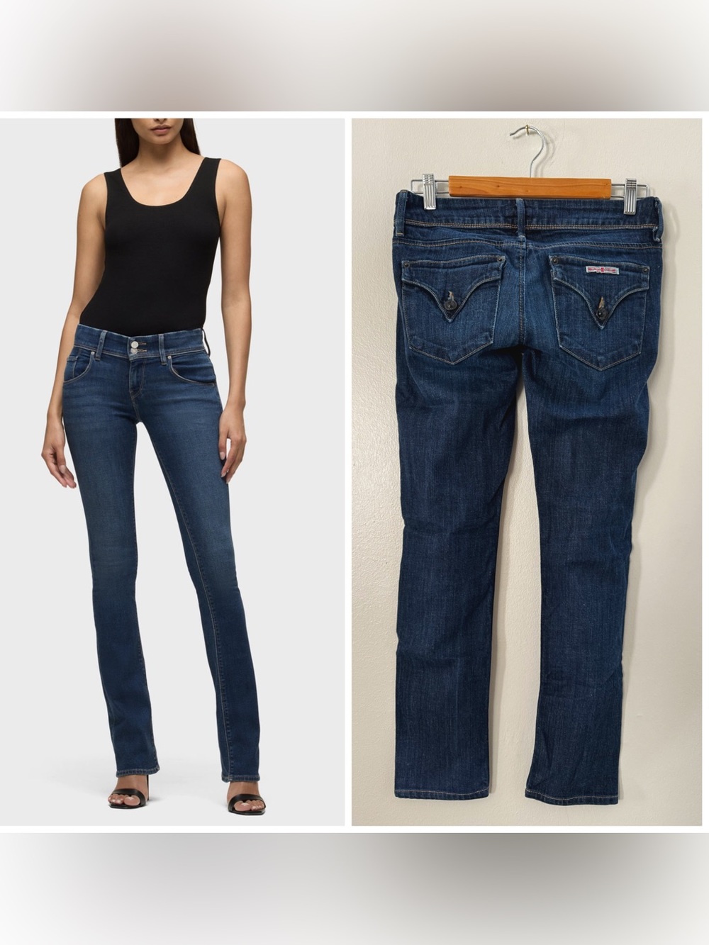 Hudson Straight Leg Skinny Dark Wash Jeans Women’s 26